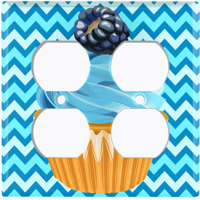 Plaque murale Blacklet Cupcake