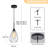 1-light Modern Hammered Tear-drop Glass Pendant Light-398678736
