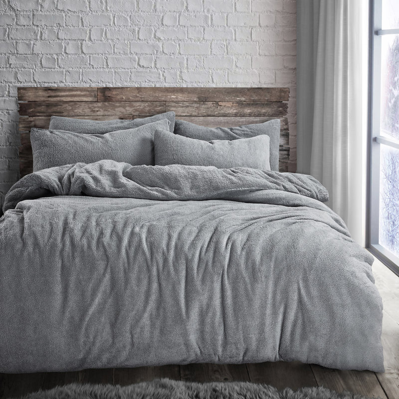 Velosso Teddy Soft Cosy Thermal Fleece Duvet Set, Single