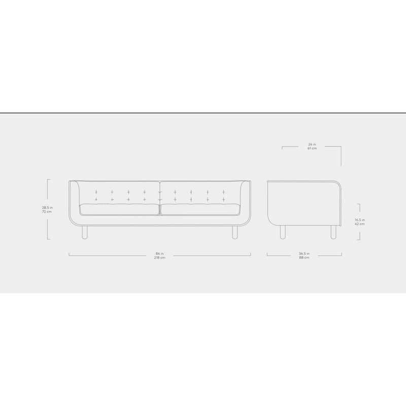 Beaconsfield Sofa, Canyon Whiskey Leather