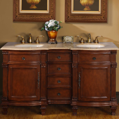 Ensemble de meuble-lavabo double 60 po Hartell