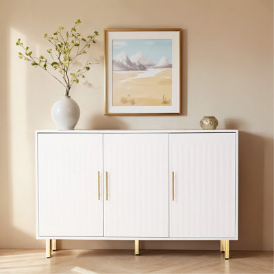 Sideboard Oor Storage With Gold Handles