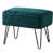 Velours bleu sarcelle foncé