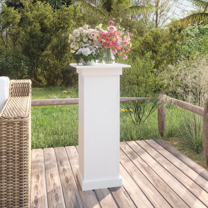 Meuble d'extérieur vidaXL, Blanc, H 35,4 po x l 15,7 po x P 15,7 po