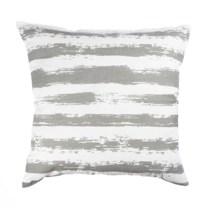 Patinkin Square Cushion Cover, Grey/White/Cream
