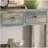Antique Grey and Teal 3-drawer Console Table