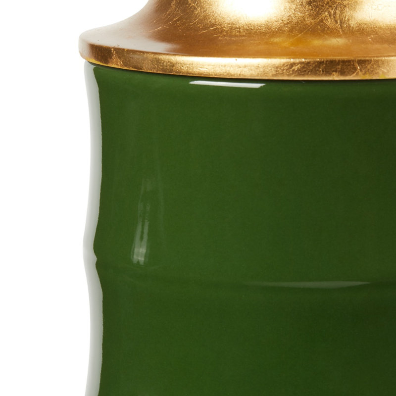 Saigon Table Lamp, Gold/Dark Green