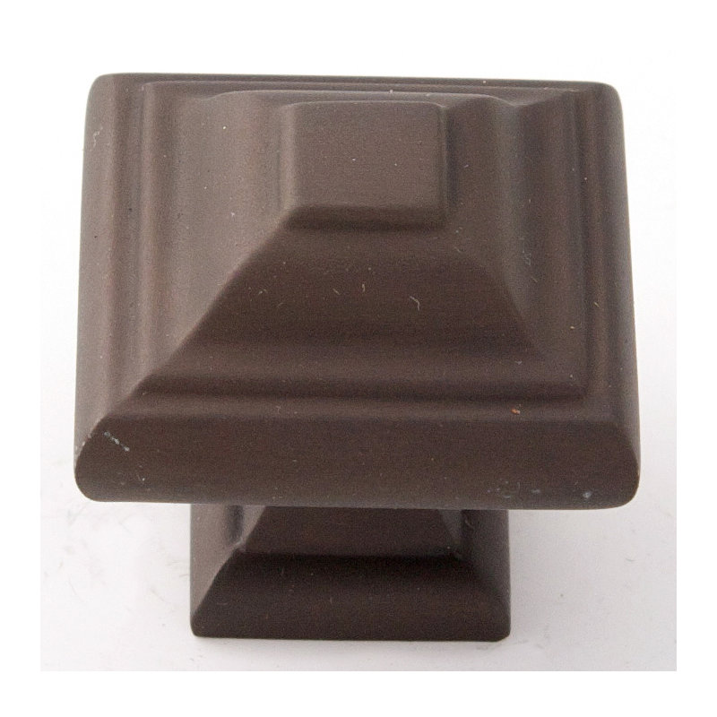 Poignée carrée 1 1/4 po, Bronze chocolat