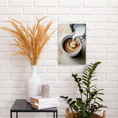 «Creamy Coffee Pour», art mural contemporain