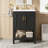 Bathroom Vanity with Back Open Structure and Adjustable Shelf-1911648387