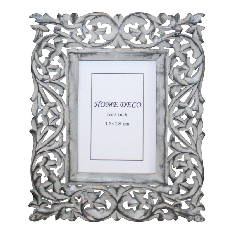 Gray Solid Wood Picture Frame