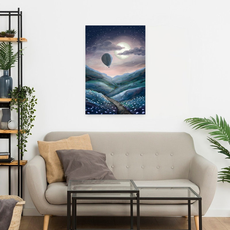 Art contemporain paysage contemporain, H 24 po x l 16 po