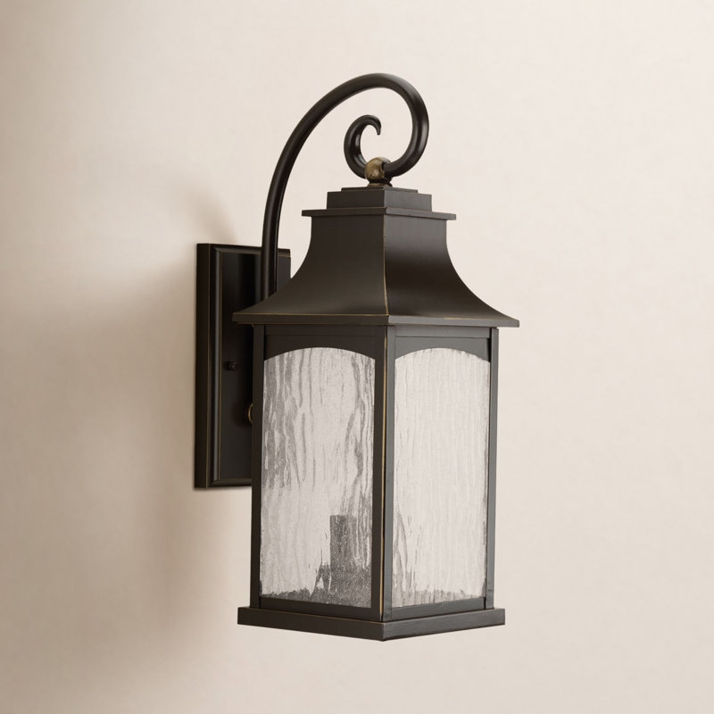 Lanterne murale d'extérieur Danny, Bronze frotté à l'huile, H 20 po x l 7,25 po x P 10,5 po, 2 - Bulb