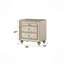 Table de chevet en velours Lucienne
