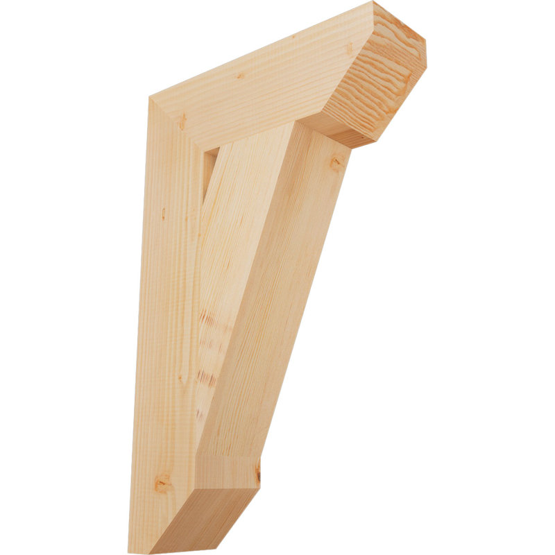 Support traditionnel en bois rustique à lattes, Sapin de Douglas, H 32 po x l 5,5 po x P 20 po