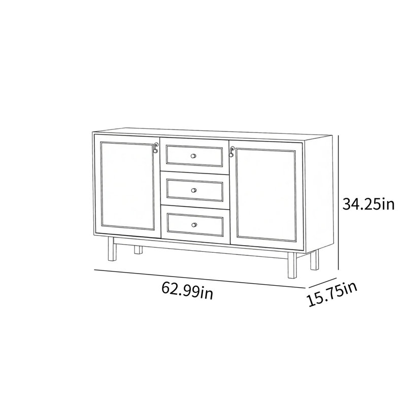 Tree Lump High Foot Adjustable Buffet Table
