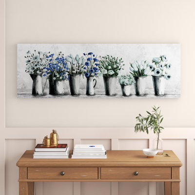 " Tulips And Blues " Painting Print