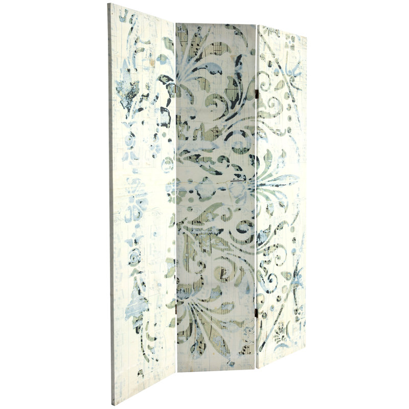 47.25'' 3 - Panel Folding Room Divider, Alabaster Muse