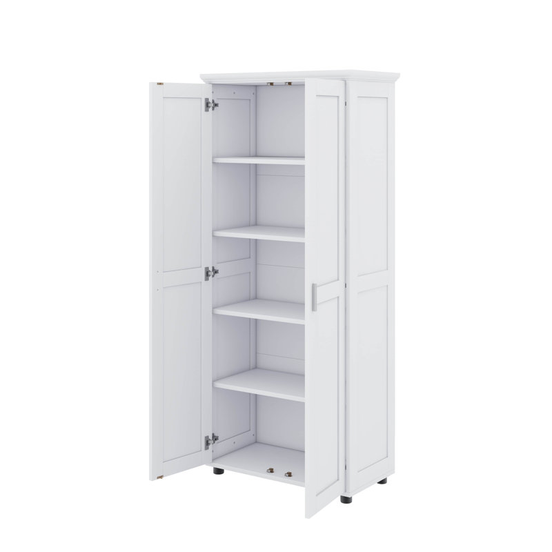 Storage Cabinet With Two Doors - Adjustable Shelves
