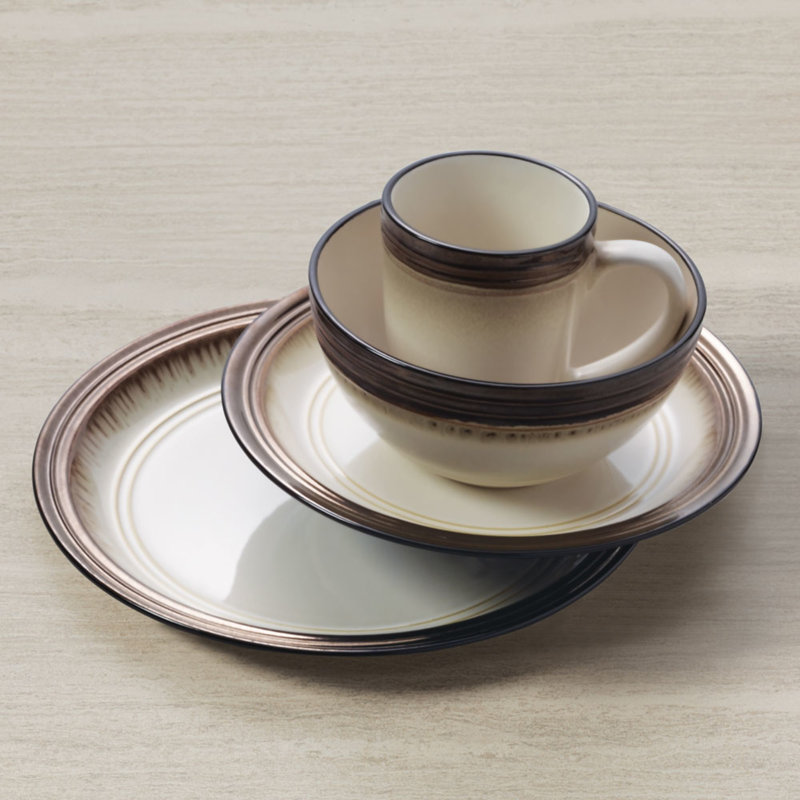 Bailey 16-Piece Stoneware Dinnerware Set, Service for 4