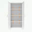 Cabinet With Lock, 2 Doors, metal handles and Adjustable Shelves-1206569254
