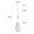 Elegant Gold Metal Chandelier, 7.9 in Diameter x 53.5 in Height | Modern Scandinavian Design, E27 Socket (Max 40W) | Perfect for Glamorous Home & Hotel Decor, Includes 35.4 in Adjustable Cable, IP20 Rated-861630977-861630978