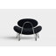 Meadow Lounge Chair, Black Painted Steel Frame-501329462-501329463