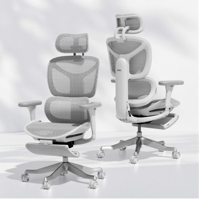 One-Touch Control Ergonomic Mesh Task Chair with 3-Level Recline Lock, High-end Office chair,Computer Chair with Adjustable Backrest & Lumbar Support & 6D Armrests & 3D Headrest