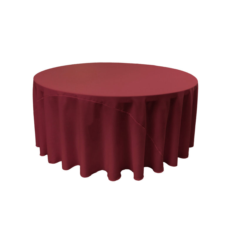 Nappe unie de couleur unie - Basics by Wayfair ™, Canneberge, Rond 120 po