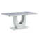 Avdain 63" Pedestal Faux Marble Top Dining Table