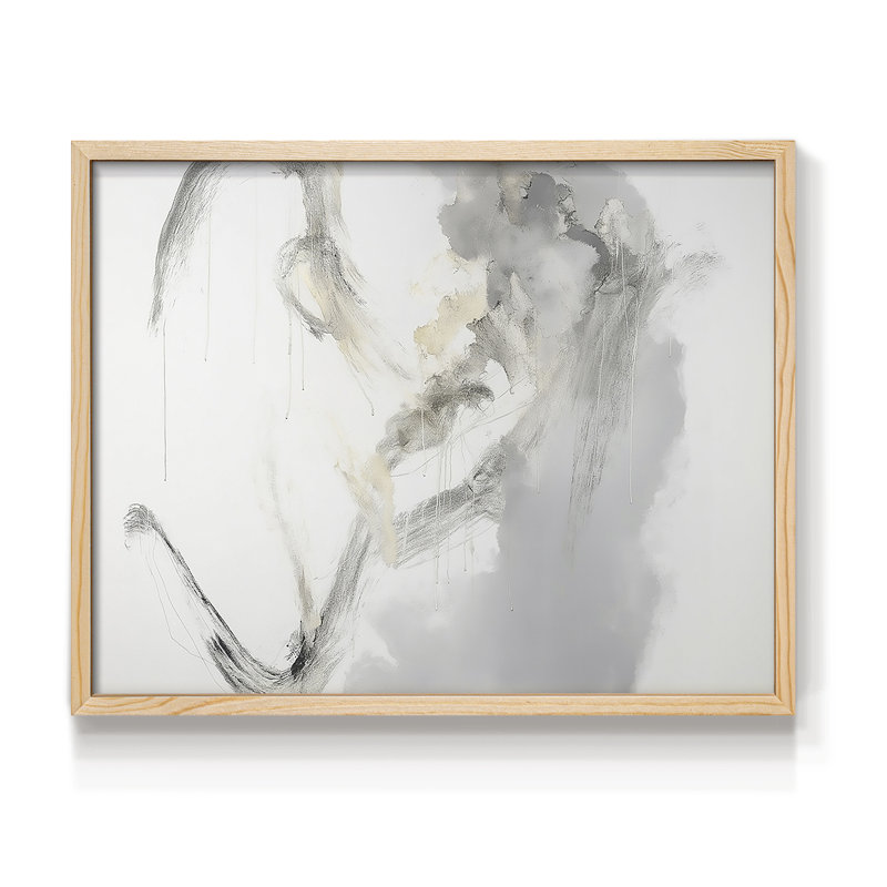 Abstrait, série XXVII, reproduction encadrée, H 8 po x l 10 po, Naturel