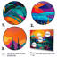 «Vibrant Sunset Shining Over Mountains II», art sur toile-88557056-88557050