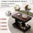 Adjustable Coffee Table With Wheels, Modern Multi-Functional Sofa Side Table With A Lift-Up Ceiling, 360° Rotatable Top-2070850656