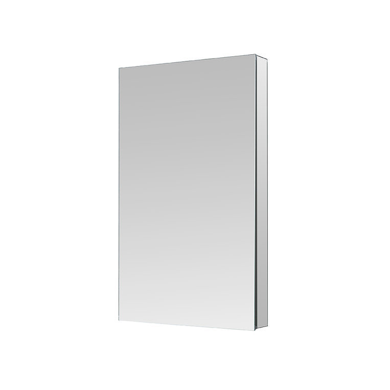 Charnière droite de l 24 po x H 40 po x P 5 po Royale, armoire à pharmacie, désembueur, miroir grossissant ajustable 3 fois, prises électriques.