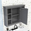 Armoire de rangement murale avec miroir et tablettes-37338547