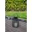 7.9X7.9X10.6" Black Poly Rattan Lantern With White LED Candle-1880390075