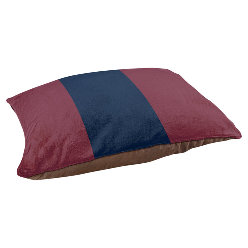 Coussin Designer, Moyen (L 30 po x l 40 po), Vin / bleu marine / vin