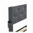 Lift Up Storage Bed with Modern Wingback Headboard, USB Ports-642776277-642776276