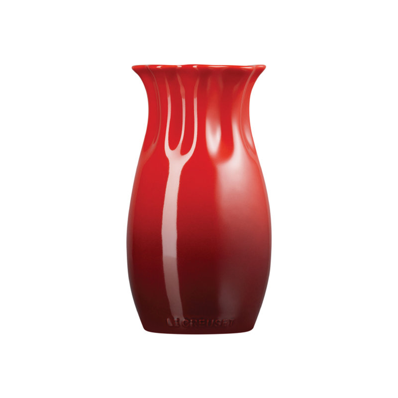 Flower Petal Vase, Cerise
