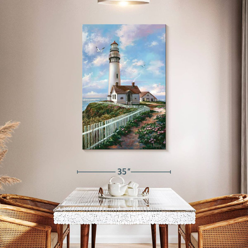 Spring pigeon point lighthouse Aletra, H 48 po x l 32 po