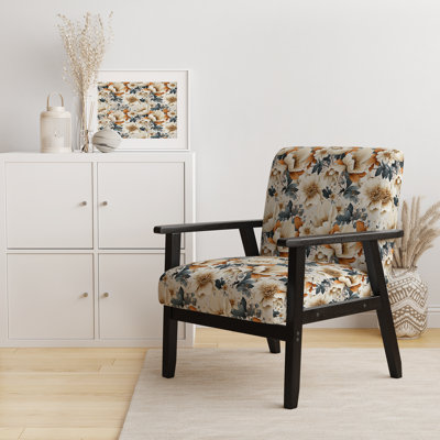 Fauteuil d'appoint rembourré Rustic Elegance