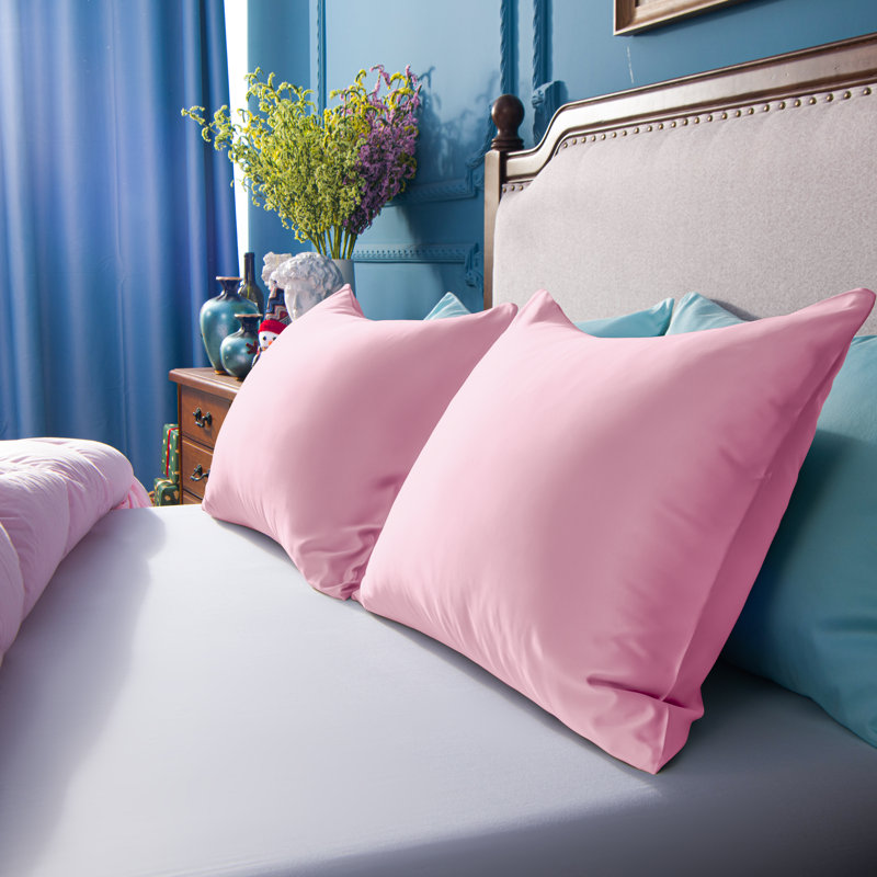 Satin Pillowcases, Zippered Pillow Cases for Hair and Skin - NTBAY, Light Pink, Standard