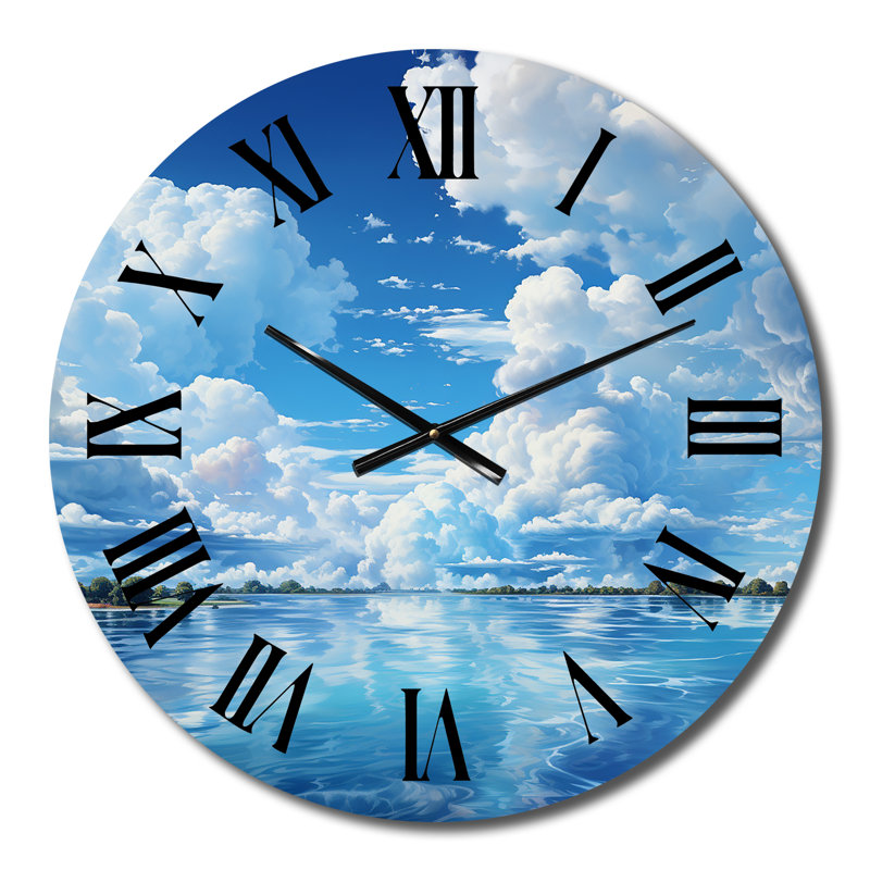 Horloge murale en métal Benjamin, Moyenne