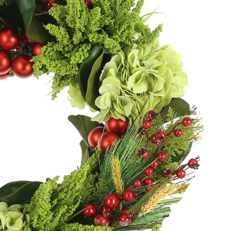 Winter Decorated Grapevine Wreath