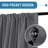 100% Blackout Curtains for Bedroom Short Curtains Half Window Curtains for Kitchen, Privacy Energy Saving Curtain Tiers for Bathroom Shades,Set of 2-343503160-343503158