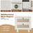 Wide 23.6" Rattan Nightstand Set of 2, Bedside Tables with 2 Drawers & Large Tabletop-447062888