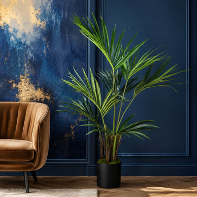 Faux Palm Plant in Pot Liner
