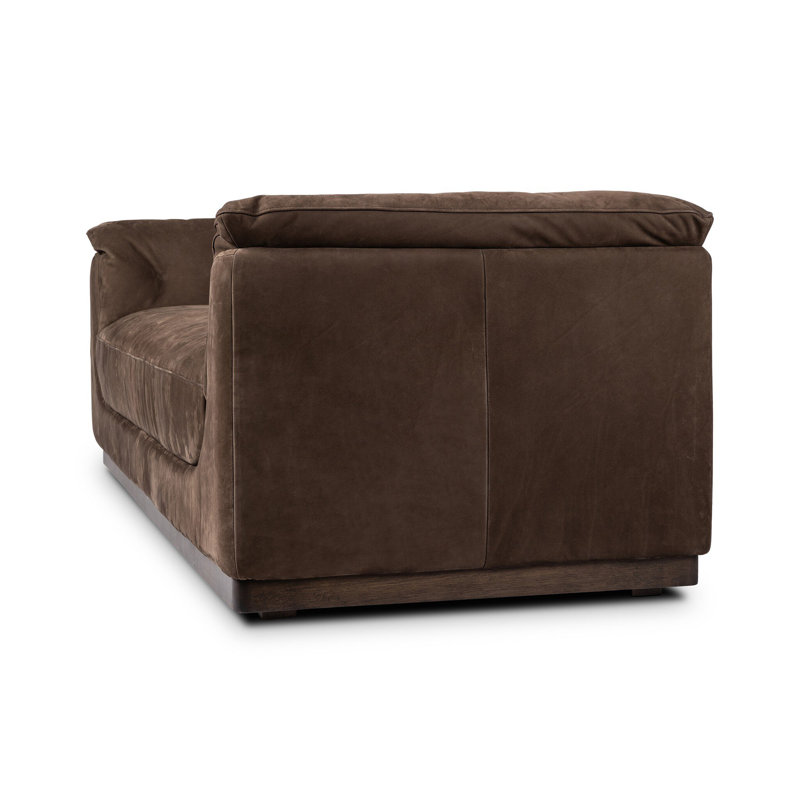 Santino Sofa-86", Nubuck Cigar