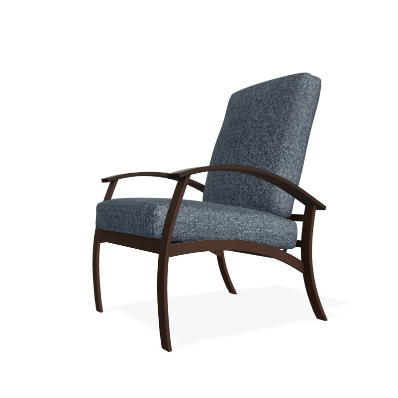 Belle Isle Outdoor Lounge Chair, Restore Indigo, Kona