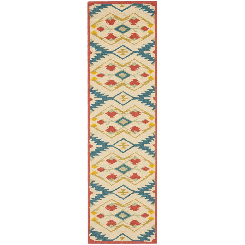 Adera Hand Hooked Performance Southwestern Rug, Runner 2'3" x 6'